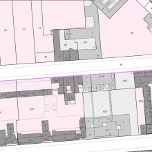 Kartenausschnitt aus dem Berliner Liegenschaftskataster Kartenausschnitt aus dem Berliner Liegenschaftskataster