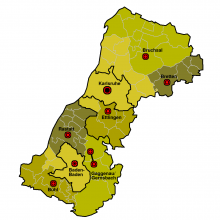 Karte Region Mittlerer Oberrhein