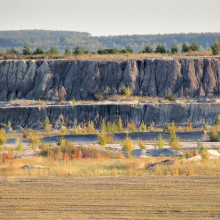 Ehemaliges Braunkohletagebaugebiet in der Lausitz