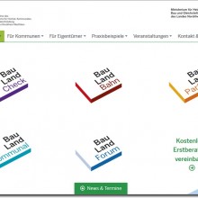 Internetseite BauLandLeben