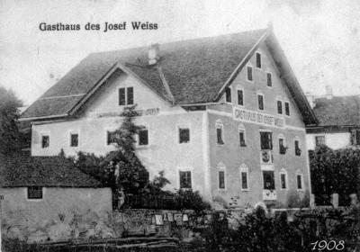 Gasthof Weiss im Jahr 1908 Gasthof Weiss im Jahr 1908