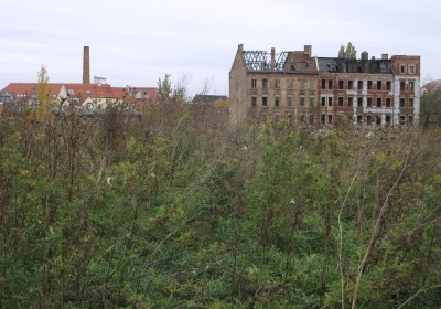 Eine innerstädtische Brachfläche